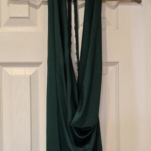 Moda International Green Drape Blouse